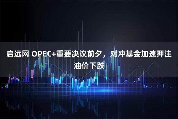 启远网 OPEC+重要决议前夕，对冲基金加速押注油价下跌